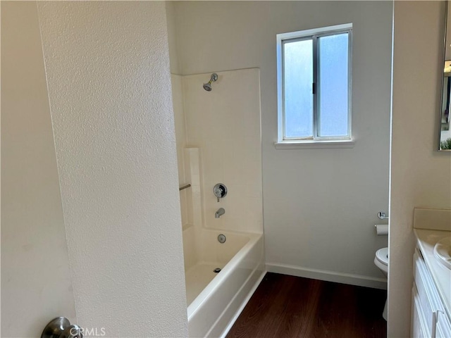 15620 Smoke Tree St, Hesperia, CA 92345 - full bathroom with vanity, wood finished floors, and shower / bath combination