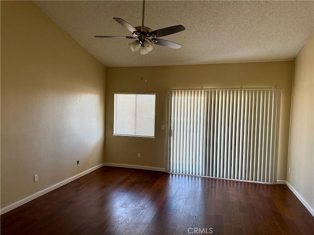 15620 Smoke Tree St, Hesperia, CA 92345 - spare room featuring a textured ceiling, wood finished floors, and a ceiling fan