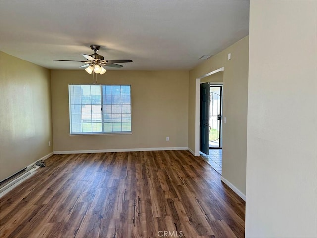 15620 Smoke Tree St, Hesperia, CA 92345 - unfurnished room featuring wood finished floors and a ceiling fan