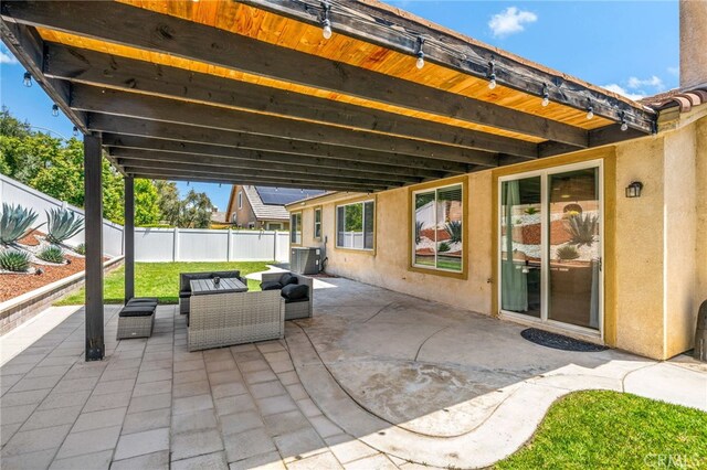 27286 Wedgewood Way, Murrieta, CA 92562 - fenced backyard with a patio area and central AC