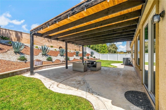 27286 Wedgewood Way, Murrieta, CA 92562 - fenced backyard with a patio, central AC, and an outdoor living space