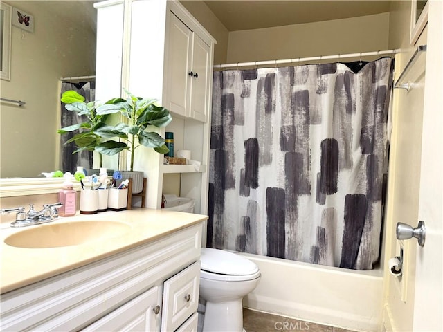 146 W Glendon Way, San Gabriel, CA 91776 - full bath featuring vanity, toilet, and shower / tub combo with curtain