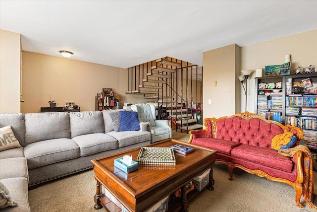 1539 Sonora Dr Unit 258, Chula Vista, CA 91911 - carpeted living room featuring stairway