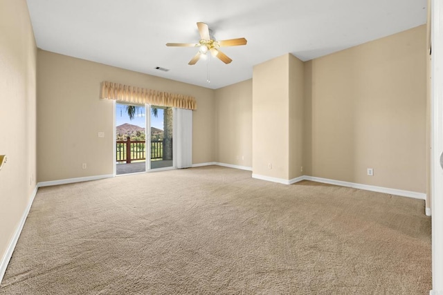 30700 Spyglass Way, Canyon Lake, CA 92587 - unfurnished room featuring carpet floors, ceiling fan, and baseboards