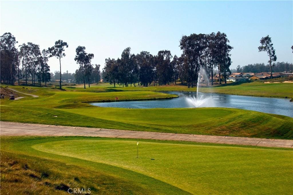 1624 Northwood Rd, Nipomo, CA 93444 - view of property's community with a water view, a lawn, and view of golf course