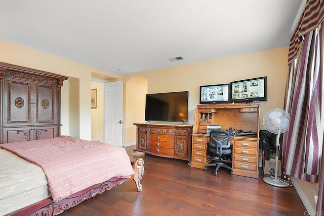 7132 Torrey Mesa Ct, San Diego, CA 92129 - bedroom with wood finished floors, a desk, and baseboards