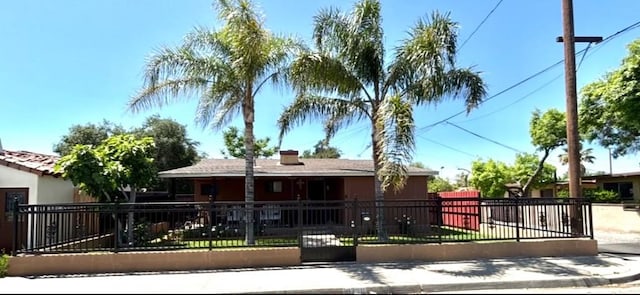 16739 Upland, Fontana, CA 92335 - single story home featuring a fenced front yard and a gate