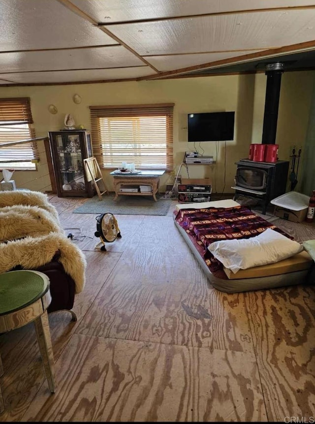 0 Starship Ln, Jacumba, CA 91934 - living area featuring a wood stove