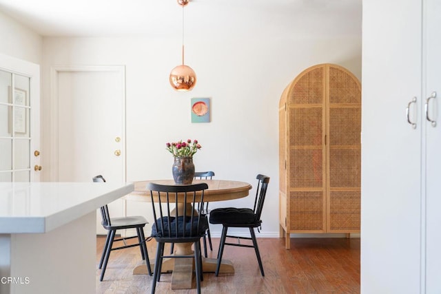 202 N Fulton St, Ojai, CA 93023 - dining area with light wood-style flooring