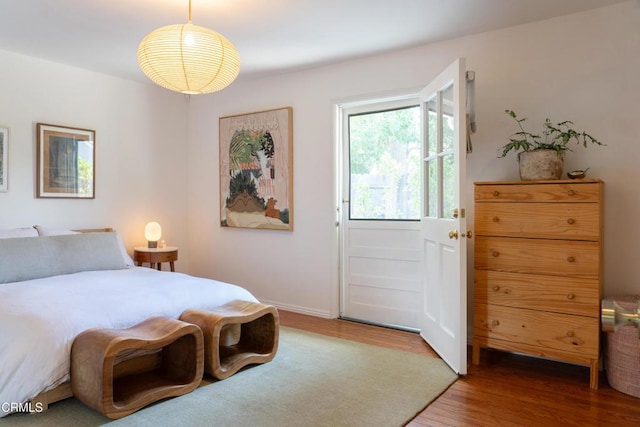 202 N Fulton St, Ojai, CA 93023 - bedroom with wood finished floors