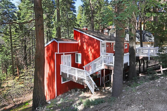 531 W Victoria Ct, Lake Arrowhead, CA 92352 - view of outbuilding with stairs