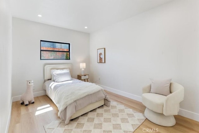 22452 Dolorosa St, Woodland Hills, CA 91367 - bedroom featuring light wood-type flooring, baseboards, and recessed lighting
