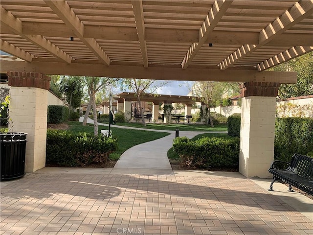 3407 Paseo Dr, Brea, CA 92823 - view of community featuring a pergola and a patio