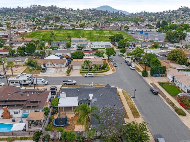 1562 Richandave Ave, El Cajon, CA 92019 - aerial view of residential area featuring a mountainous background