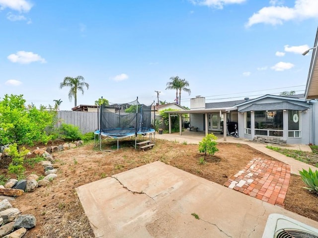1562 Richandave Ave, El Cajon, CA 92019 - view of yard with a patio and a trampoline