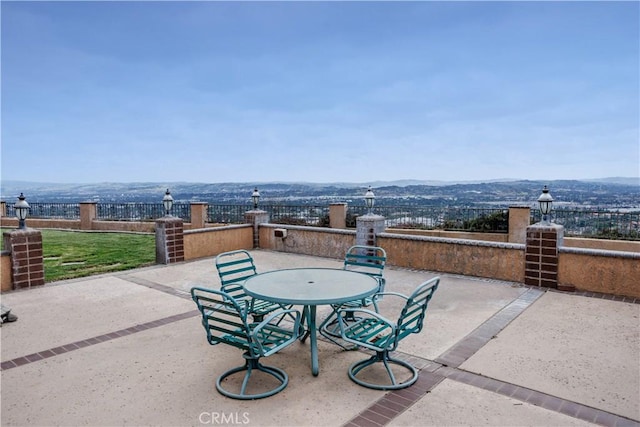 350 Roughrider Rd, La Verne, CA 91750 - view of patio / terrace with a mountain view