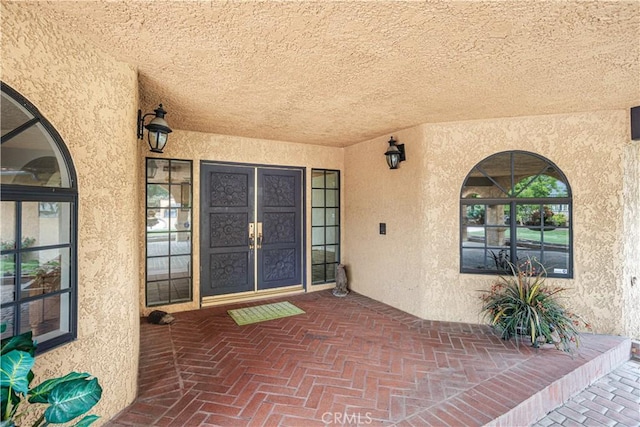 350 Roughrider Rd, La Verne, CA 91750 - doorway to property with stucco siding and covered porch