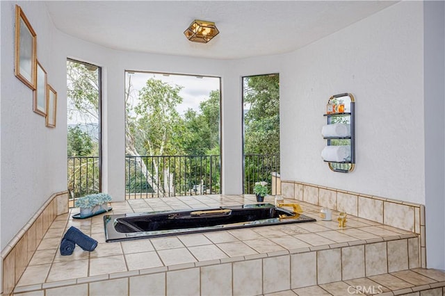 350 Roughrider Rd, La Verne, CA 91750 - bathroom featuring plenty of natural light and a textured wall