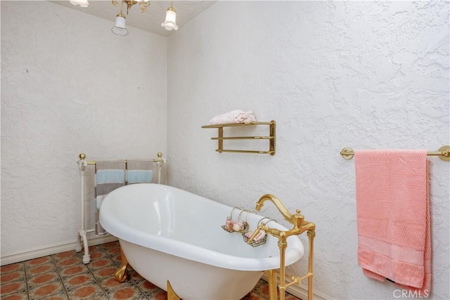 350 Roughrider Rd, La Verne, CA 91750 - full bath featuring a freestanding tub, baseboards, and tile patterned flooring