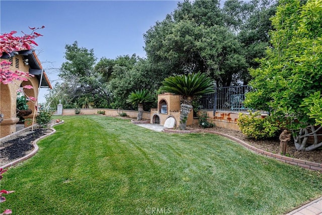 350 Roughrider Rd, La Verne, CA 91750 - view of yard featuring an outdoor fireplace