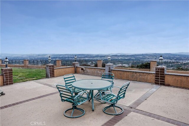 350 Roughrider Rd, La Verne, CA 91750 - view of patio / terrace with a mountain view