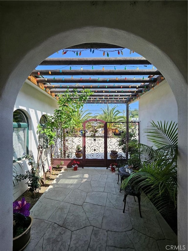 9740 La Canada Way, Shadow Hills, CA 91040 - view of patio with a pergola