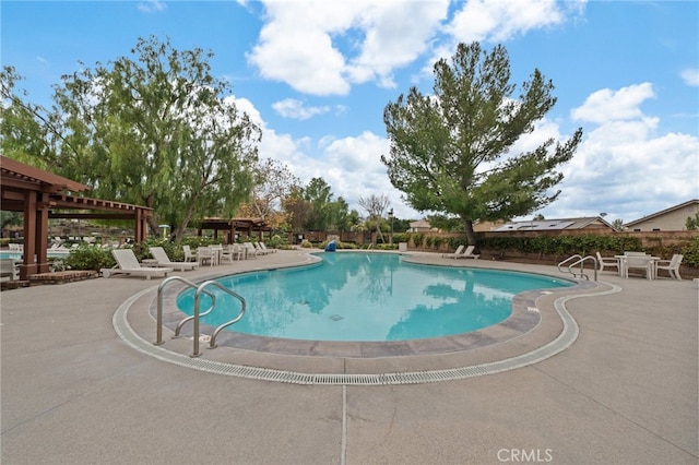 11066 Guffey Ranch Way, Corona, CA 92883 - community pool with a patio area and a pergola