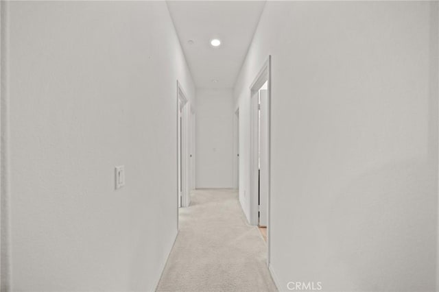 11066 Guffey Ranch Way, Corona, CA 92883 - corridor with light colored carpet, recessed lighting, and baseboards