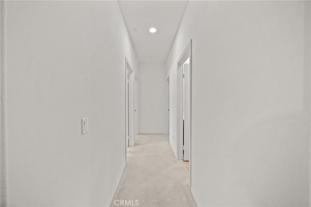 11066 Guffey Ranch Way, Corona, CA 92883 - hall featuring light carpet and recessed lighting