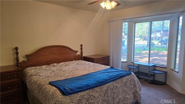 14093 Wingate Cir, Magalia, CA 95954 - carpeted bedroom featuring a ceiling fan