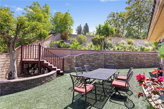 1202 Duke Ln, Walnut, CA 91789 - view of patio / terrace with stairs