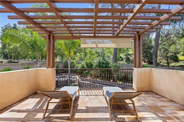 1202 Duke Ln, Walnut, CA 91789 - view of patio featuring a pergola
