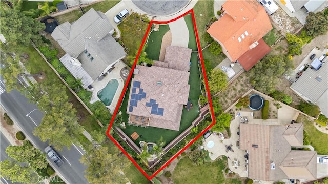 1202 Duke Ln, Walnut, CA 91789 - aerial view of property's location featuring property boundaries highlighted