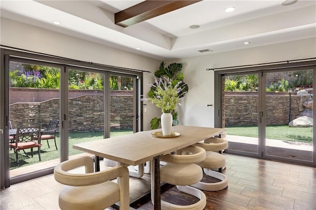 1202 Duke Ln, Walnut, CA 91789 - dining room featuring plenty of natural light, recessed lighting, and french doors