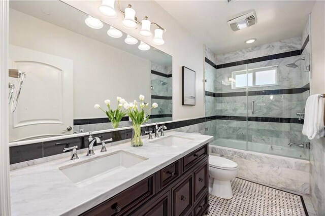 1202 Duke Ln, Walnut, CA 91789 - full bath with combined bath / shower with glass door and double vanity