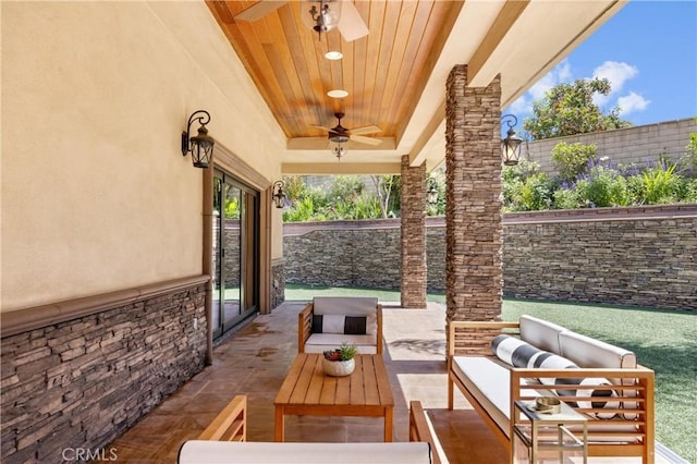 1202 Duke Ln, Walnut, CA 91789 - view of patio featuring an outdoor hangout area