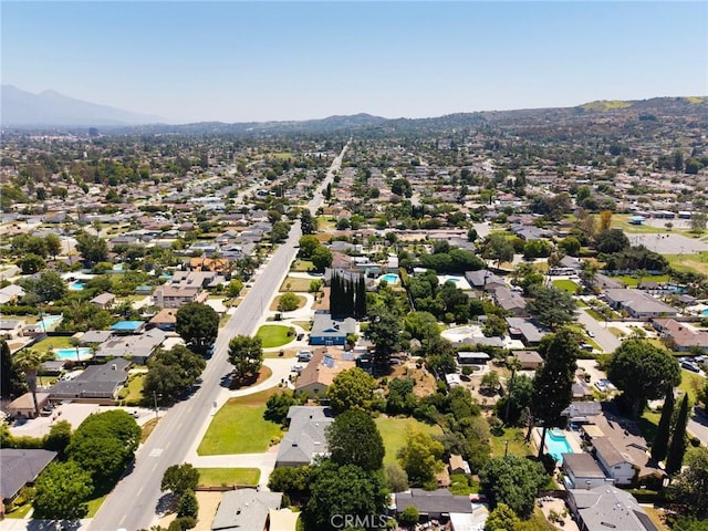 1424 E Vine Ave, West Covina, CA 91791 - aerial perspective of suburban area with a mountain backdrop