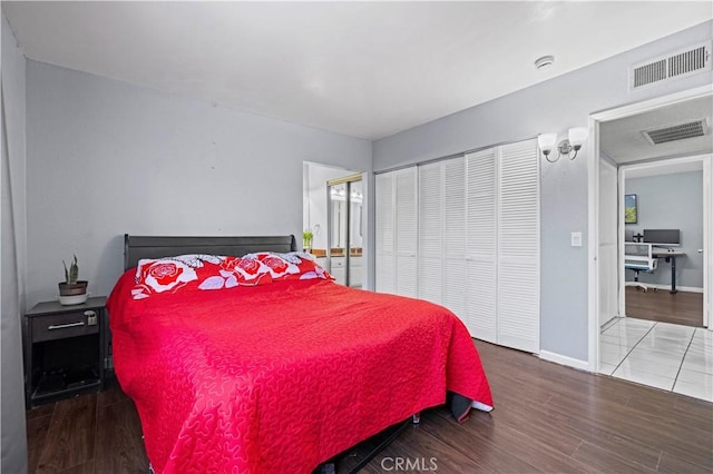 9158 Van Nuys Blvd Unit 8, Panorama City, CA 91402 - bedroom with wood finished floors, baseboards, and a closet