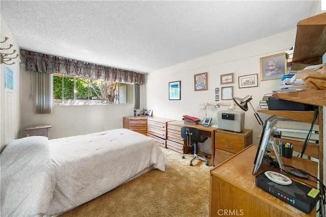 21166 E Rimpath Dr, Covina, CA 91724 - bedroom featuring carpet flooring, a desk, and a textured ceiling