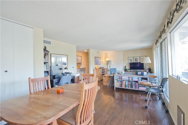 4252 Fair Ave Unit 2, North Hollywood, CA 91602 - dining space featuring wood finished floors and a textured ceiling