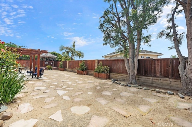 2818 Via Blanco, San Clemente, CA 92673 - fenced backyard with a patio area and a pergola