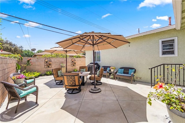11628 Cedarvale St, Norwalk, CA 90650 - fenced backyard featuring a patio area and outdoor dining space