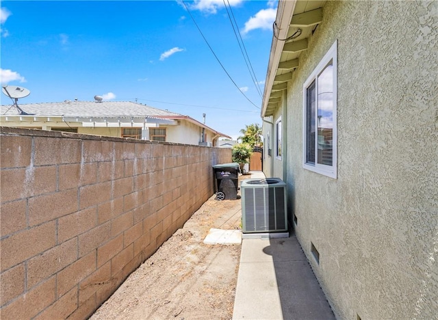 11628 Cedarvale St, Norwalk, CA 90650 - fenced backyard featuring central AC unit
