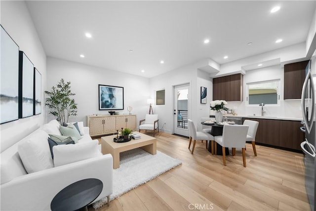 150 S Oak Knoll Ave Unit 103, Pasadena, CA 91101 - living area featuring light wood-type flooring and recessed lighting