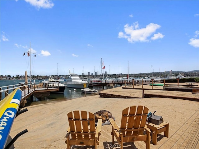 1324 E Balboa Blvd, Newport Beach, CA 92661 - surrounding community with a boat dock and a water view