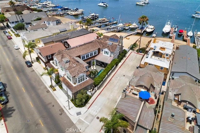 1324 E Balboa Blvd, Newport Beach, CA 92661 - aerial view of property and surrounding area with a nearby body of water and numerous boat docks