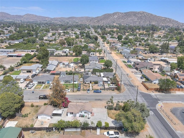 1507 4th St, Norco, CA 92860 - aerial view of property's location with a mountain backdrop and nearby suburban area
