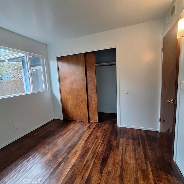 3473 Mclean St, Eureka, CA 95501 - unfurnished bedroom with hardwood / wood-style flooring and a closet