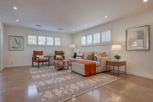 3562 N Studebaker, Long Beach, CA 90808 - tiled living area with recessed lighting and baseboards