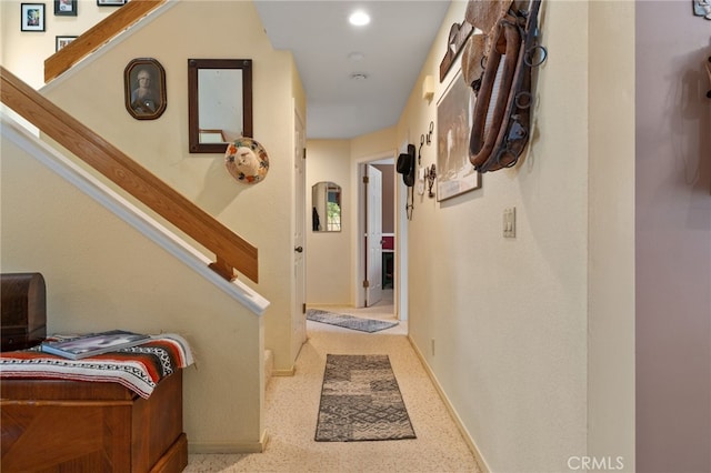 73 Mockingbird Ln, Templeton, CA 93465 - corridor featuring stairway and baseboards